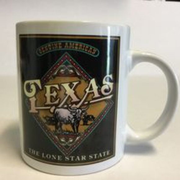 Souvenir Genuine American "Texas The Lone Star State" Ceramic Coffee Mug Tea Cup - Picture 7 of 7